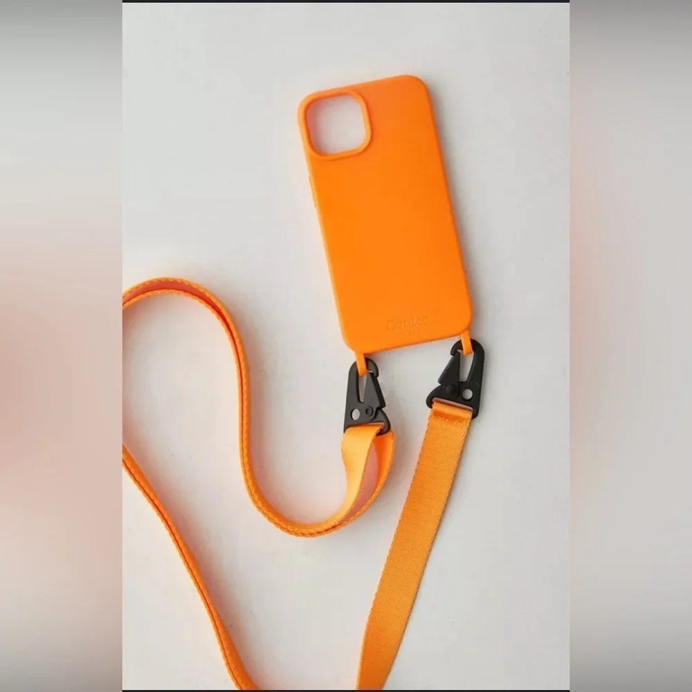 Cordée Crossbody IPHONE Case Orange iPhone Case & Lanyard Set NIB